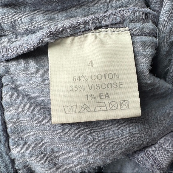 MORLEY girl's blue corded trouser corduroy ribbed wide leg pants D - Picture 7 of 9